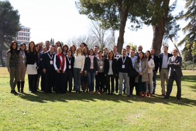 Participantes en el campus