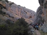 Un momento de la visita al Parque Natural y Geoparque de las Sierras Subbticas