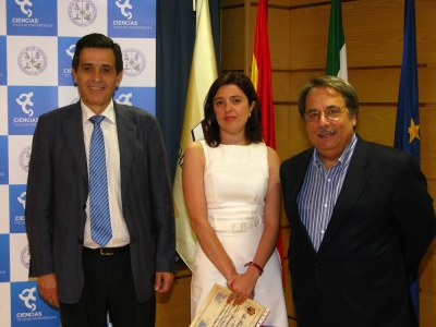 De izq a dcha,Manuel Blzquez, Hermina Garcia Mozo y Eugenio Domnguez