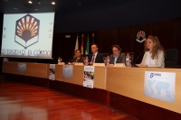 De izquierda a derecha, Alejandro Morilla, Jos Carlos Gmez Villamandos, Antonio Rojas y Elena Gmez en la inauguracin del congreso 