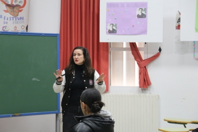 La investigadora Magdalena Caballero en Charlas 11F 