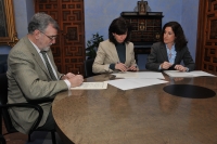 De izq a dcha, Jose Manuel Roldn , Maria Luisa Ceballos y Pilar Gracia