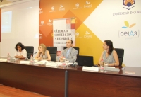 De izquierda a derecha, Claudia Usuga, Rosario Mrida, Antonio Jess Rodrguez y Teresa Gonzlez-Caballos.