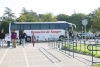 El autobus del Centro Regional de Transfusin sangunea en el campus de Rabanales