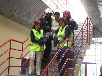 Simulacro de incendio en Ciencias de la Educacin