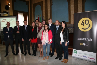 De izquierda a derecha, Benardo Raya,  Antonio Cubero, Jose Carlos Gmez,Maria Jose Romero, Antonio Lpez, Anabel Carrillo, Juan Miguel  Almansa, Beatriz Jurado, Jose Manuel Roldn, Manuel Torres y Carmen Gonzlez