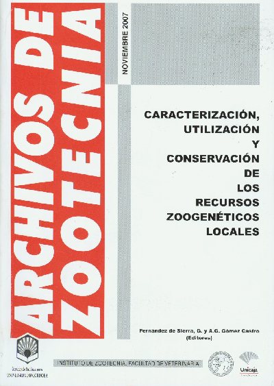 Nuevo nmero de Archivos de Zootecnia