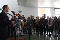 Alfonso Zamorano durante su intervencin en el acto inaugural del Saln del Estudiante