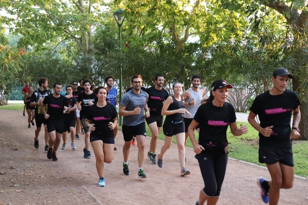 Una parte del grupo de corredores del &#039;Club de runners&#039;